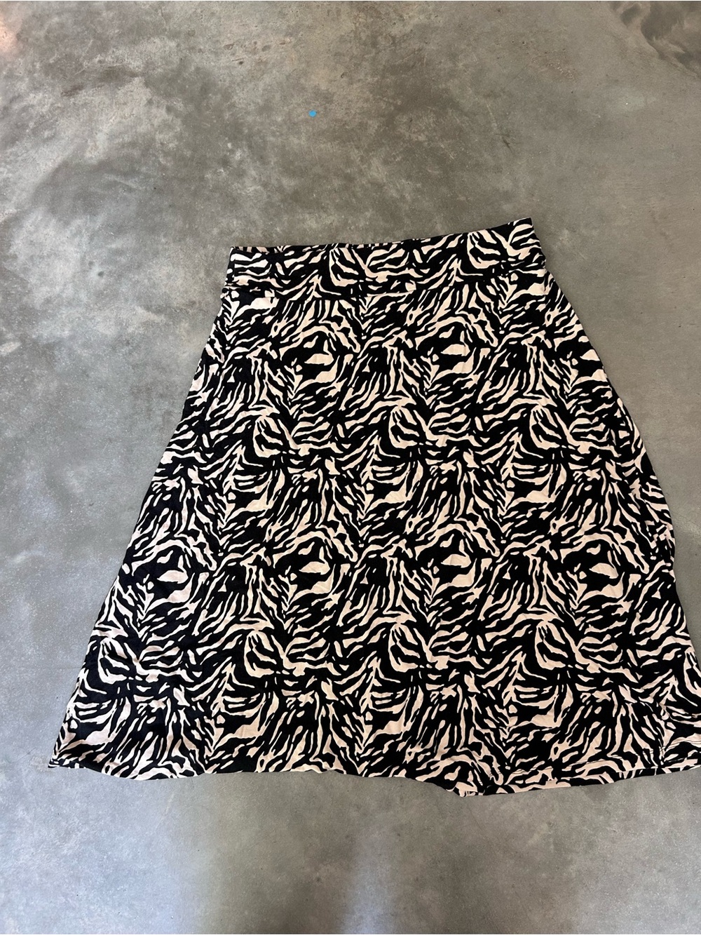 Patterned A-Line Skirt